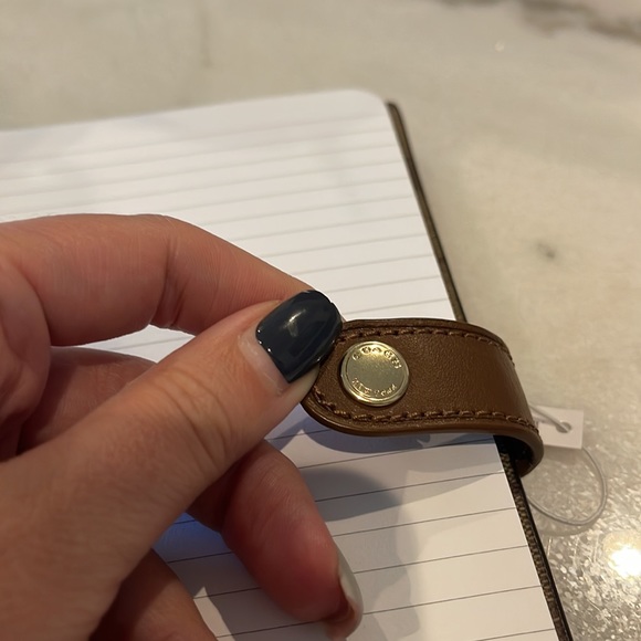 New COACH Signature Canvas Notebook , planner, journal, diary beige brown - Picture 4 of 12